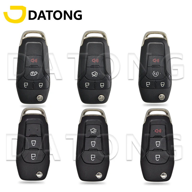 Datong World Car Key Case Shell  Fit For Ford Edge Kuga Escort F250 F350 F150 Explorer Ranger KA Fiesta Mondeo Focus Everest