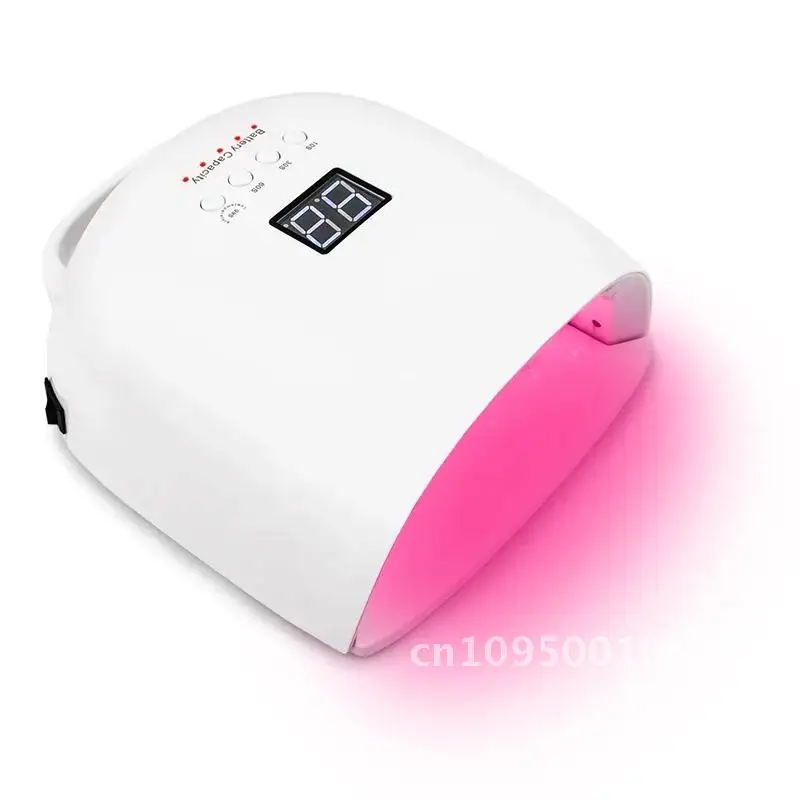 86w Rechargeable Cordless Sun UV LED Lamp Nail Dryer For Curing Timer LCD Polish LEDs Sensor Dryer with Lamp Gels Light All 52