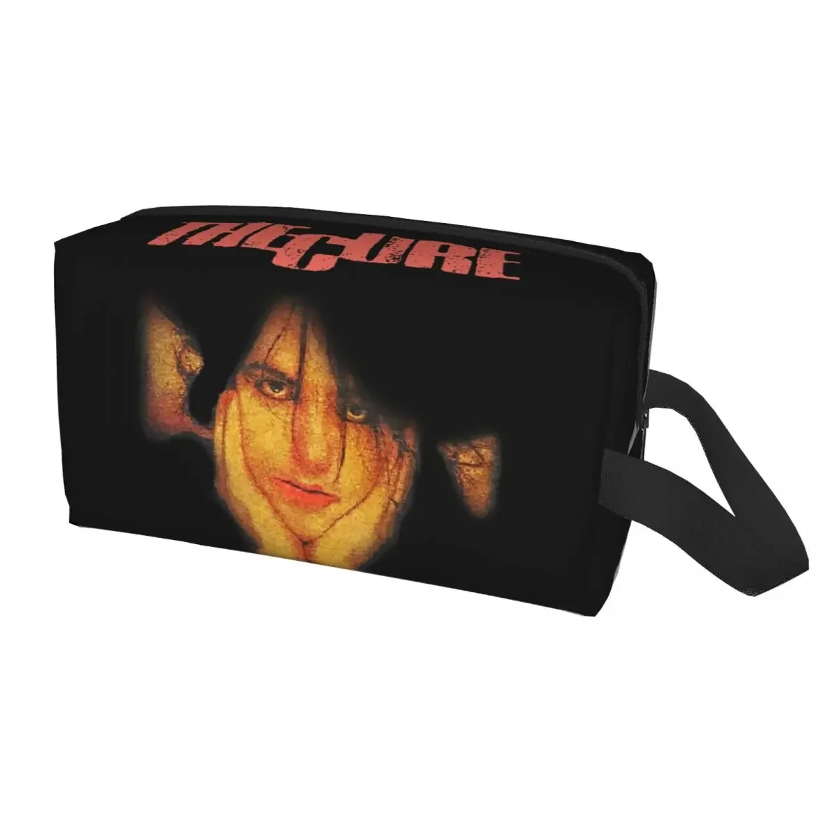 Travel Music Rock Band Cure Toiletry Bag Kawaii Robert Smith Makeup Cosmetic Organizer Women Beauty Storage Dopp Kit Box