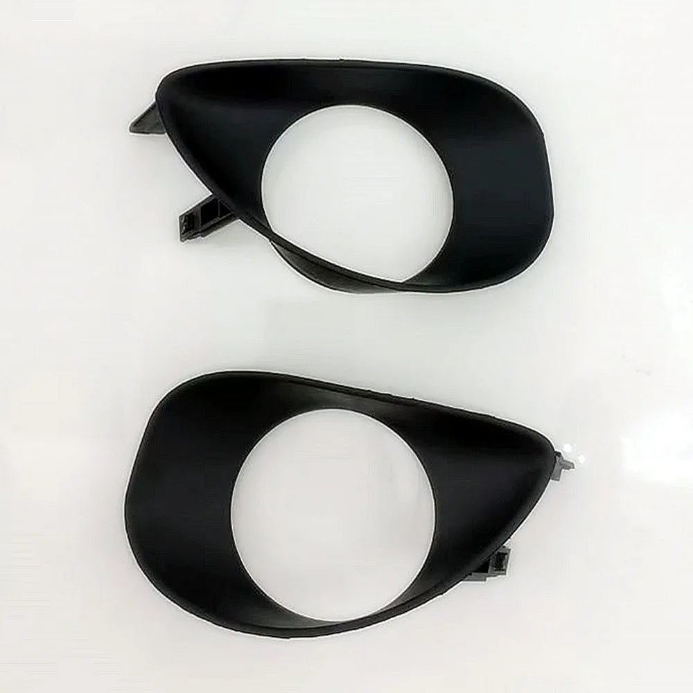 

Fog Light Lamp Frame Fit for Toyota Yaris Vios Belta 2006 2007 2008 Car Front Bumper Cover Matte Black Housing with Chrome Trim