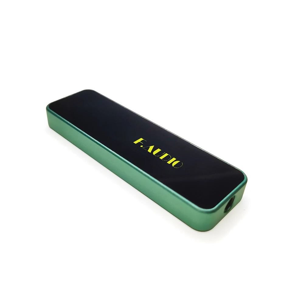 Faudio เครื่องขยายเสียง DAC แบบพกพา ES9038Q2M แอมป์รองรับ32bit/768kHz แอมป์หูฟัง DSD512ดั้งเดิมจอแสดงผล OLED