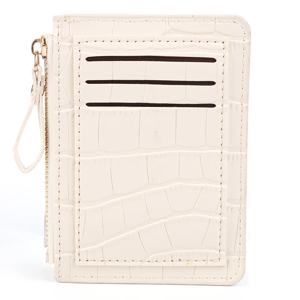 Women Simple Card Bag Multi-Slot Fashion Short Wallet Solid Color Casual Money Wallet Daily Bag for Ladies