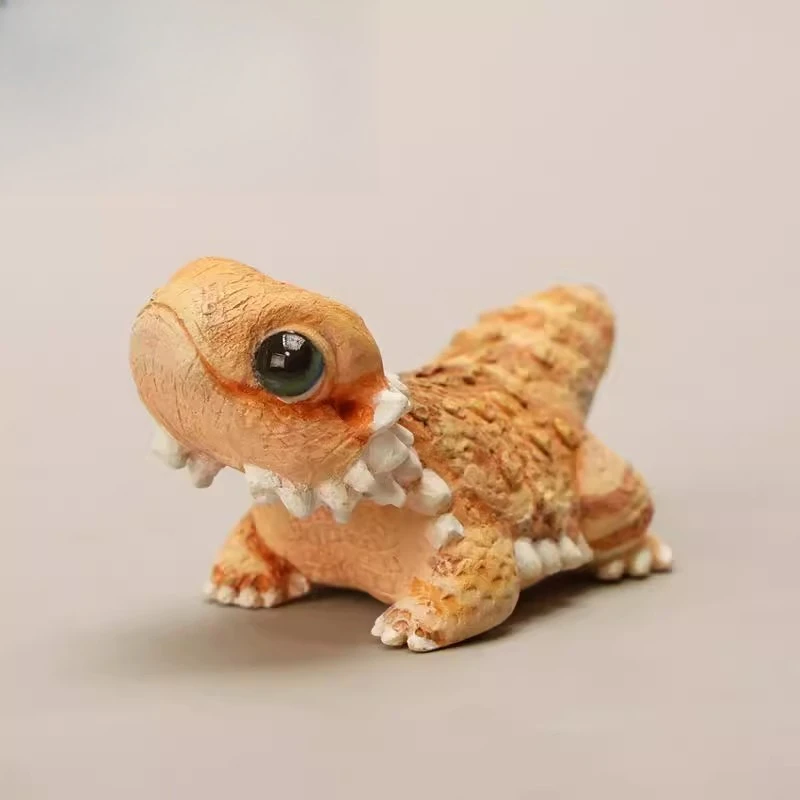 R2502 Ręcznie Robiona Żywiczna Pogona Vitticeps w Skali 1/6, Model Zwierzęcia Domowego do Wspinaczki dla 12-calowych Figur Akcji, Ozdoba na Biurko