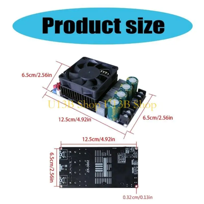 U13B ZK-3002 디지털 파워 앰프 보드 보드 TPA3255 칩 사운드 음악 앰프