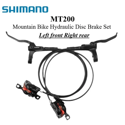 Imagen 2 del producto Original Shimano BL-MT200 MT201 M315 MTB bicicleta de montaña freno de disco hidráulico MT200 frenos 2 pistones 3 dedos palanca de acero BL-MT200