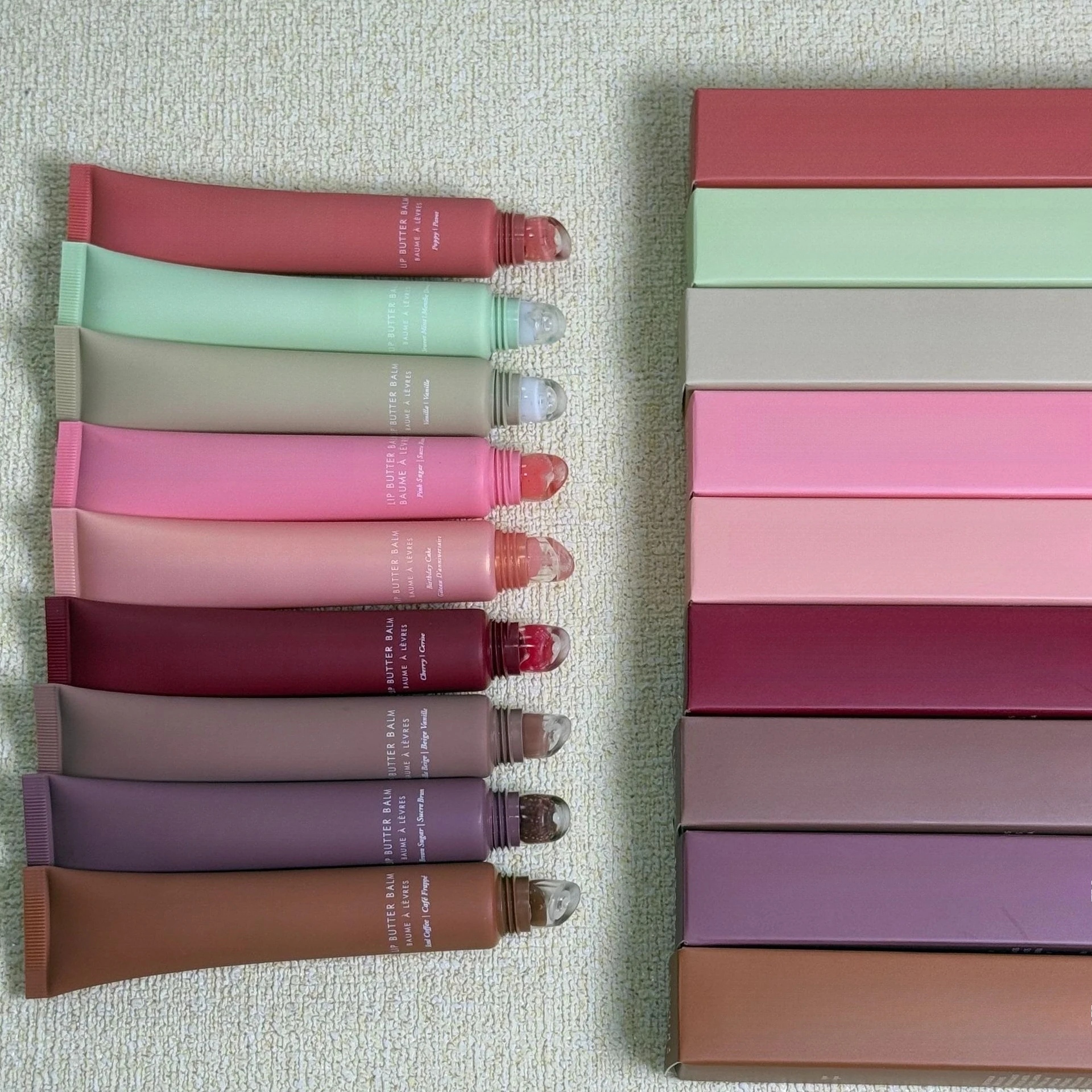 الفانيليا الوردي ترطيب الشفاه بلسم السكر القهوة كعكة المعطرة ترطيب ملمع الشفاه مع مرآة زيت الشفاه أحمر الشفاه عطلة احتفالية #4