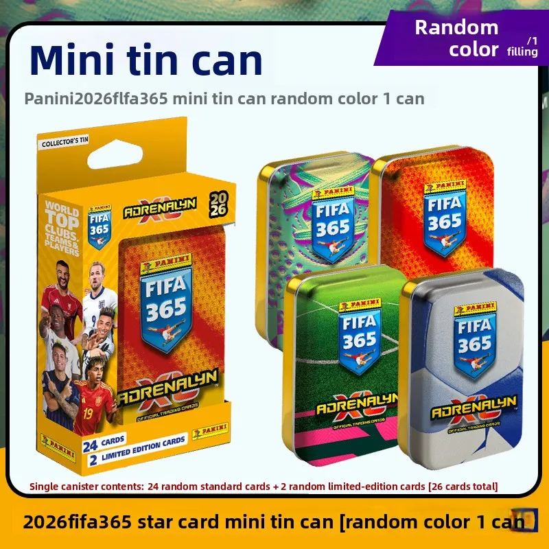 fifa 365 limited edition cards Panini FIFA 365 Adrenalyn Mega Tin Trading Cards 25/26 (42 Cards + 3 L
