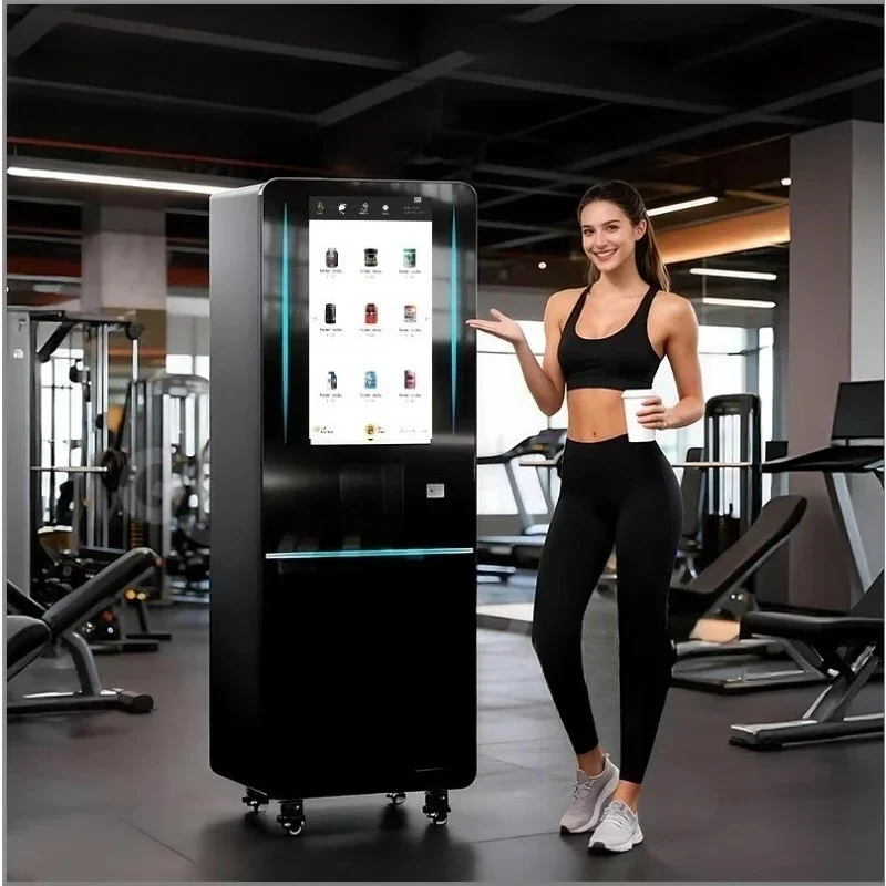 Customized Commercial Protein Shake Vending Machine, 20+ Flavors, Independent Stirring & Auto Clean System for Fitness Center