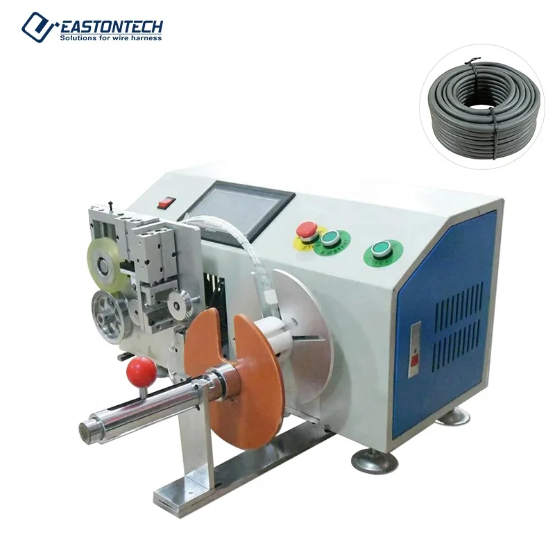 Automatic Small Size Cable Winding Coiling And Cutting Tying Machine With Meter Counting EASTONTECH 1.5 Times/s EW-20S-1 CN;ZHE