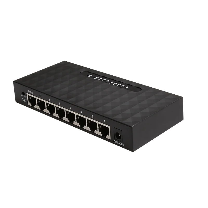10PCS Diewu Unmanaged 8 Port Ethernet Hub 10/100m Vlan Netzwerk Switch
