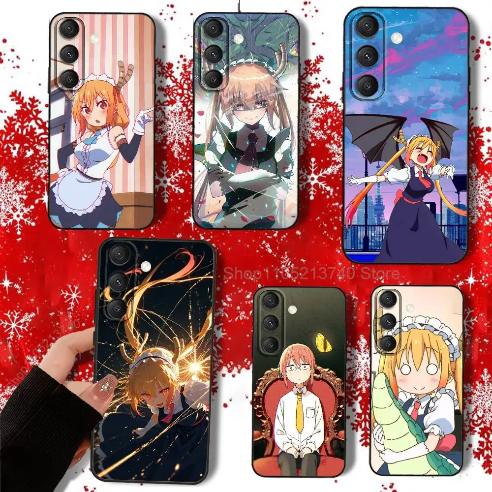 

DragonS Maid Miss KobayashiS Phone Case For Samsung S22,S24,S25,S23,S20,S30,S21,Ultra,Plus,5G,Fe,Lite black Silicone Phone Cover