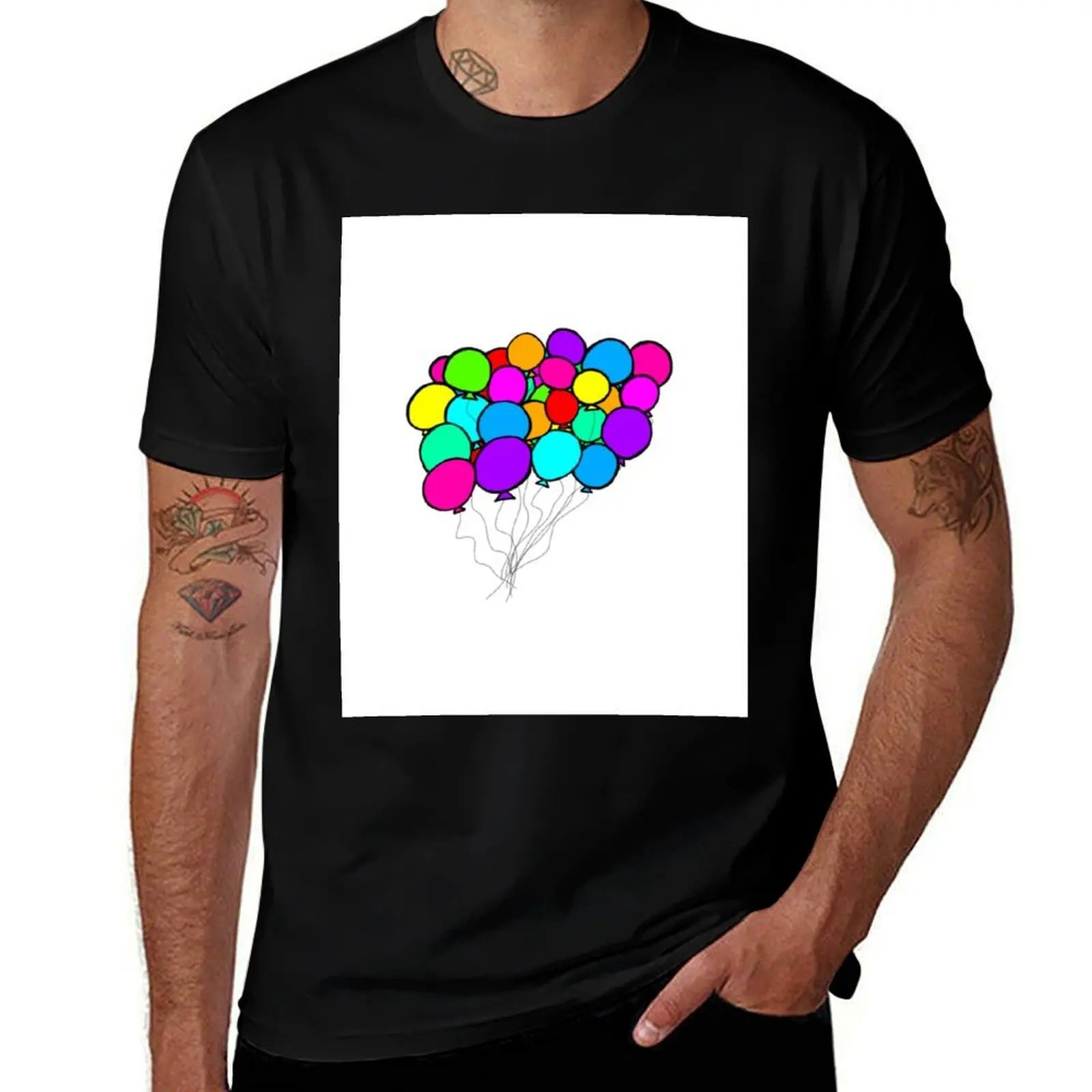 

Colorful Balloons T-Shirt plus sizes oversized t shirt new edition heavyweights designer t shirt men