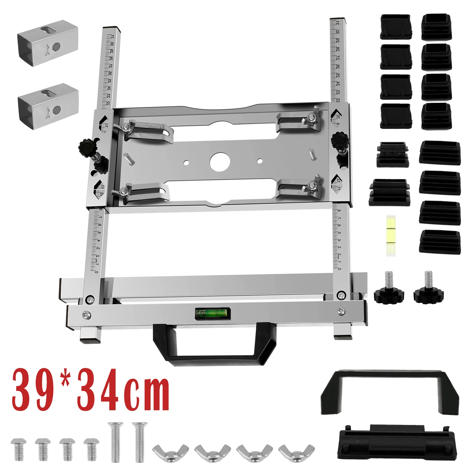 電気木工切断機エッジガイド調整可能なボード丸鋸ホルダーレールフライス加工迅速な位置決め