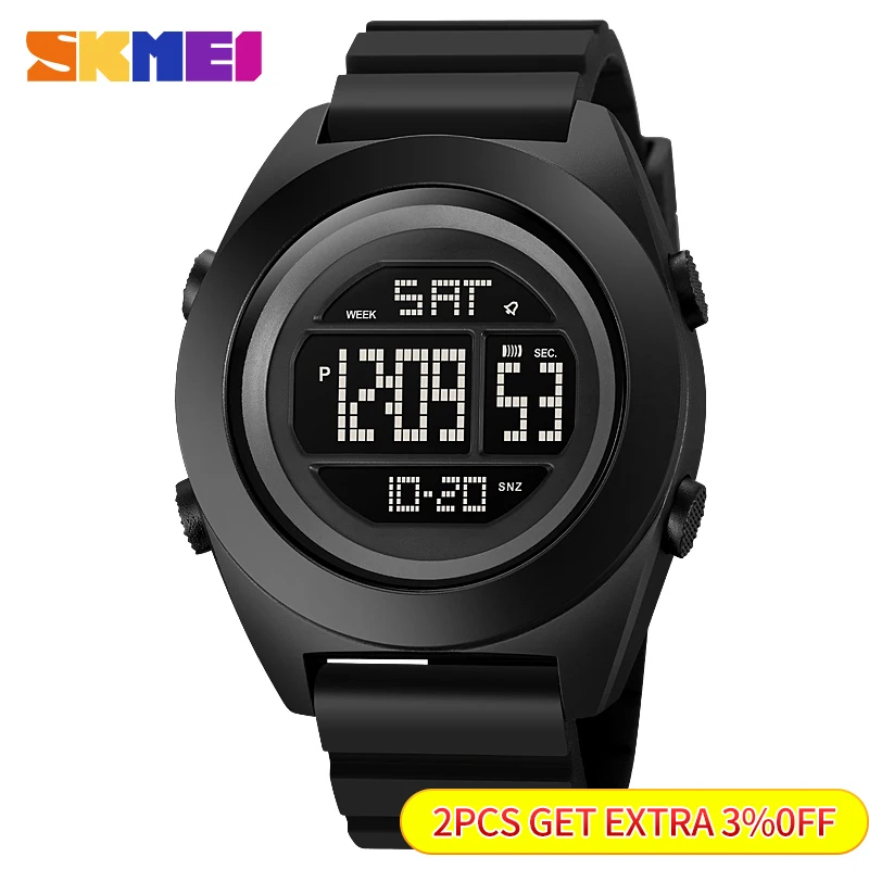 SKMEI Outdoor Military Countdown Sport Watches For Men Japan Digital Movement 5Bar Waterproof LED Electronic Wristwatch Clock