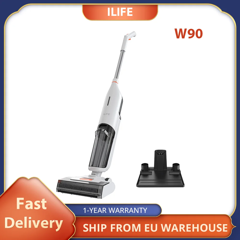 Ilife w90 Akku-Nass-Trocken-Staubsauger, 150W 3-in-1-Staubsauger und Waschen, selbst reinigend,