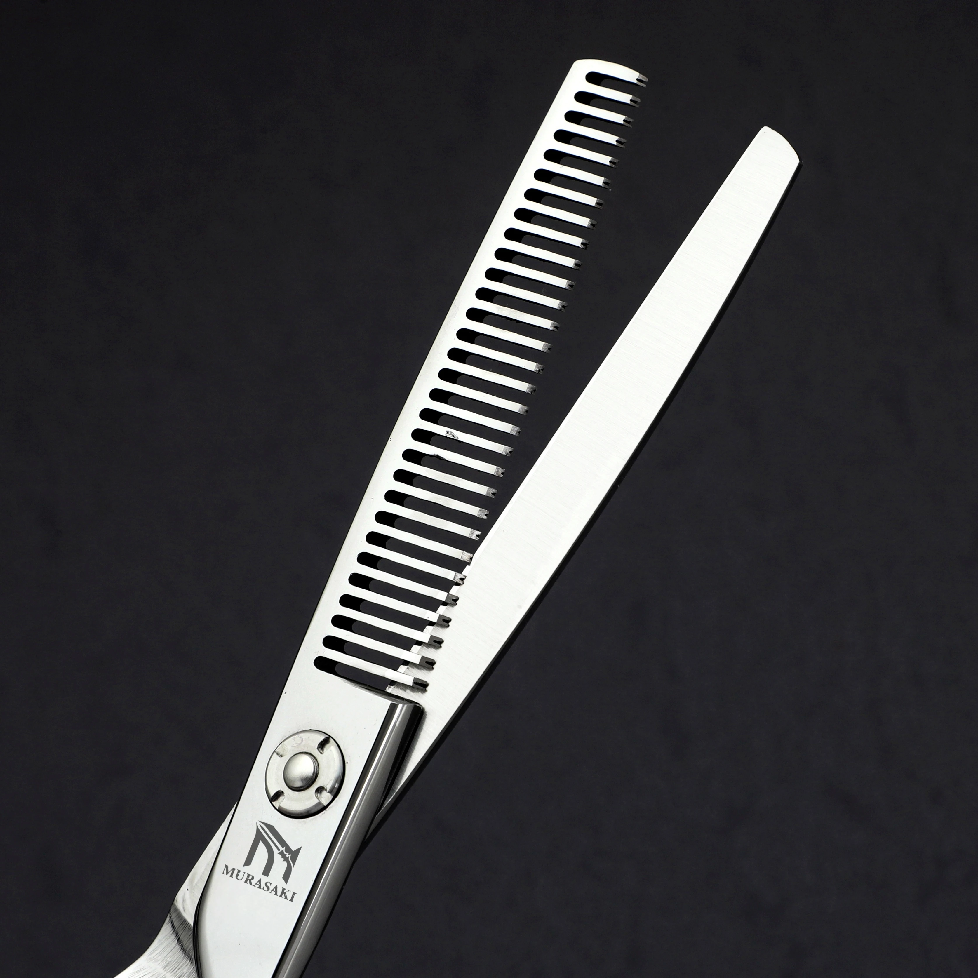 MURASAKI Professionelle Friseurschere, 6,0 Zoll Haarschneideschere, Hitachi 440C Stahl, Hochwertiges Friseurzubehör – Detail 17