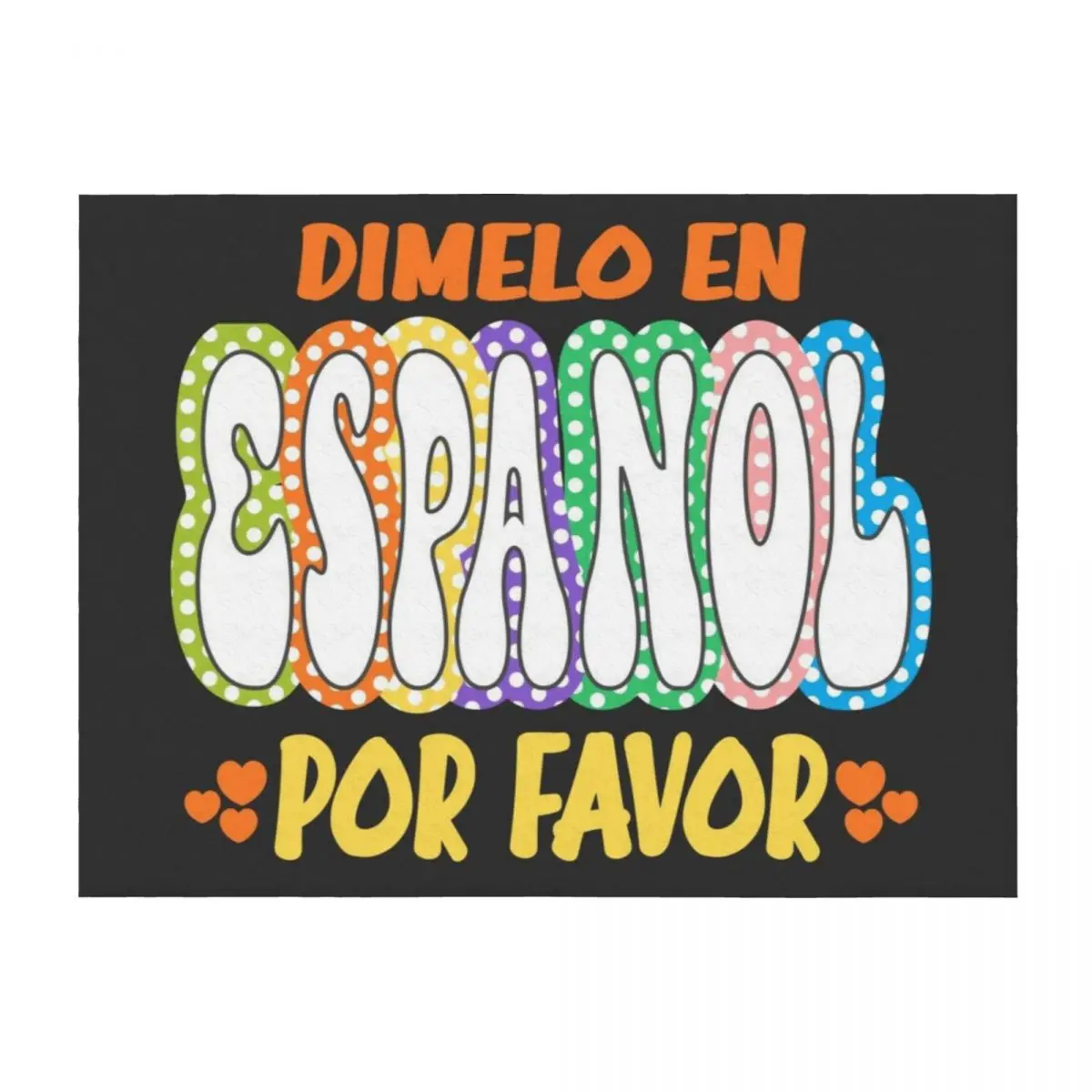 

Dimelo en por favor Throw Blanket Decorative Throw Polar Summer Beddings Blankets