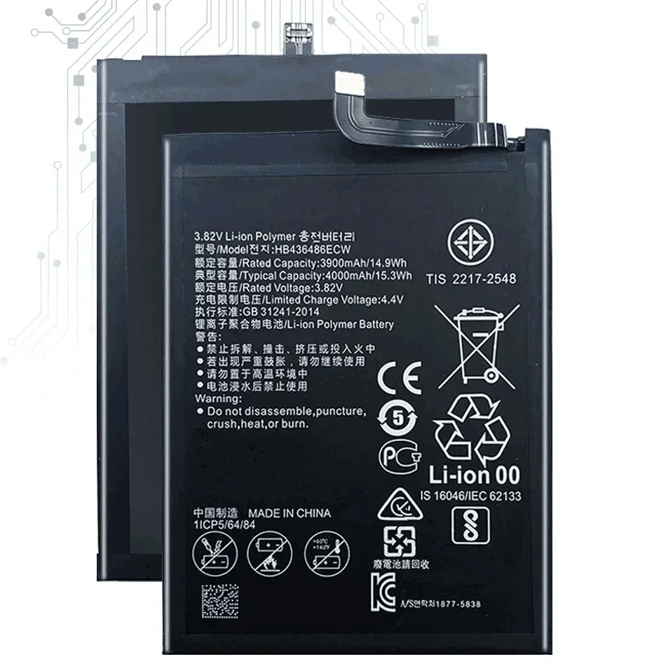 Battery For Huawei Honor 7 7A 7C 7i 7S 7X 8 8A 8C 8X 8S 9 9i 10 10i 20 20i Lite Pro/V8 V9 V10 V20 V30 Play/View 10