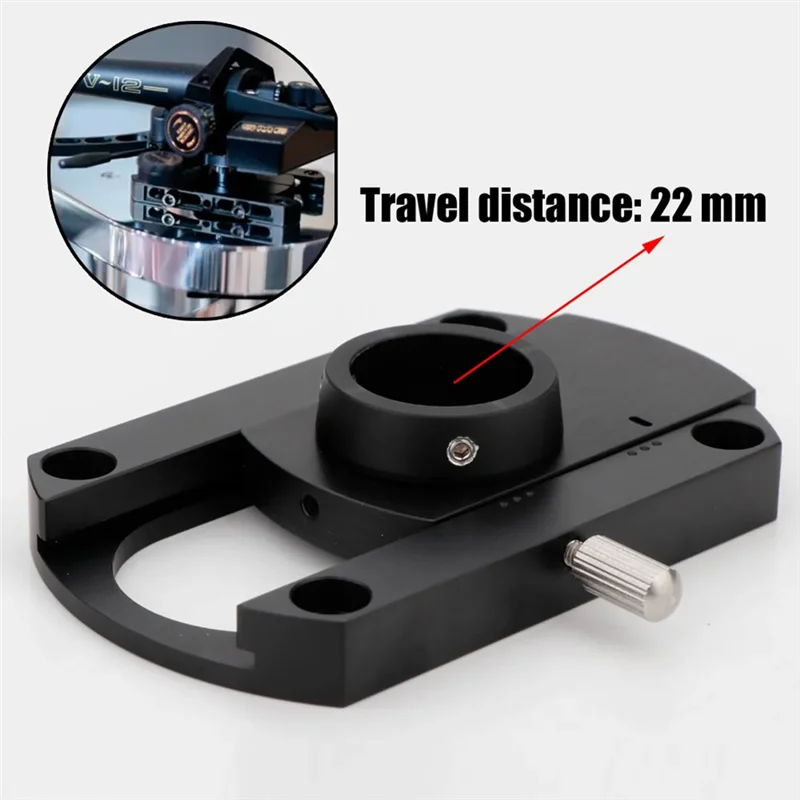N01R-For LP Turntable Vinyl Replacement Parts SME Conversion Arm Plate With 22Mm Inner Hole Metal Phono Tonearm Seat Dedicated P