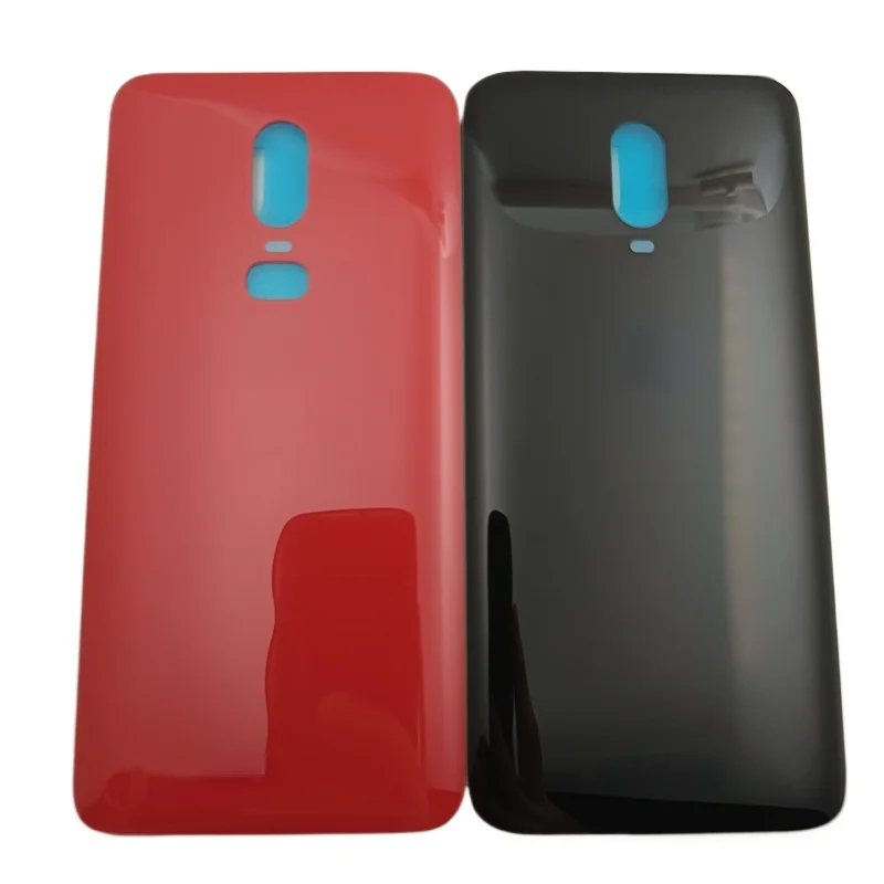 Back Battery Housing Battery Back Cover for OnePlus 6 6T 3D Glass Panel Rear Door Battery Housing Case 1+6 6T with Adhesive