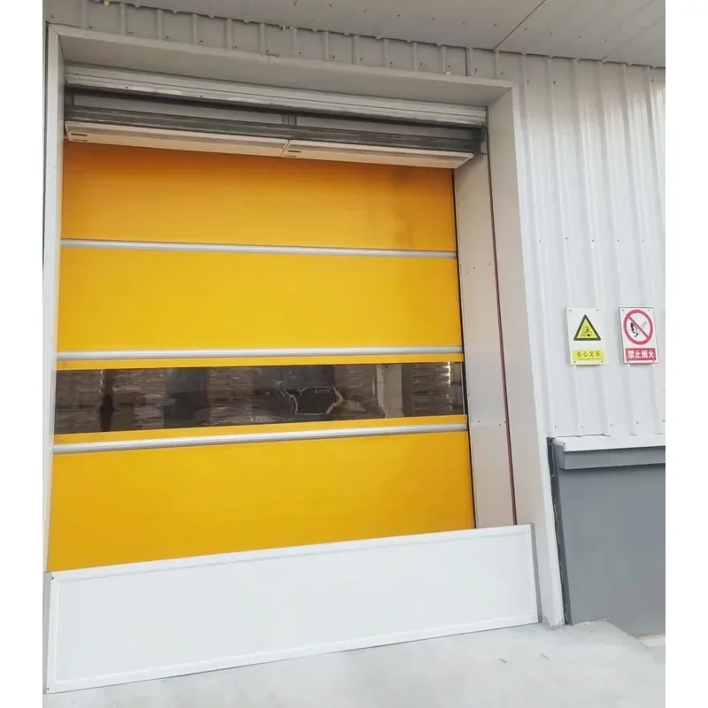 Modern PVC Roller Shutter Electric Side Opening Waterproof Painted for Commercial Warehouse