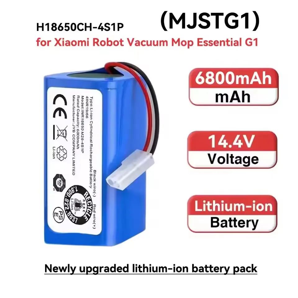 NEW 14.8V Lithium Battery SuitableFor Xiaomi Robot Vacuum MOP Essential MJSTG1, Rowenta，Tefal Explorer Series 20，Mijia G1