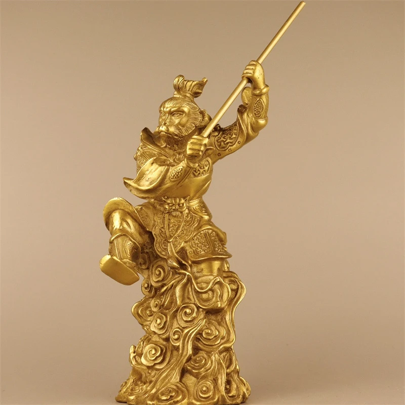 Brass Sun Wukong, the Great Sage Beyond All Heels, Creative Bronze Gift Ornament