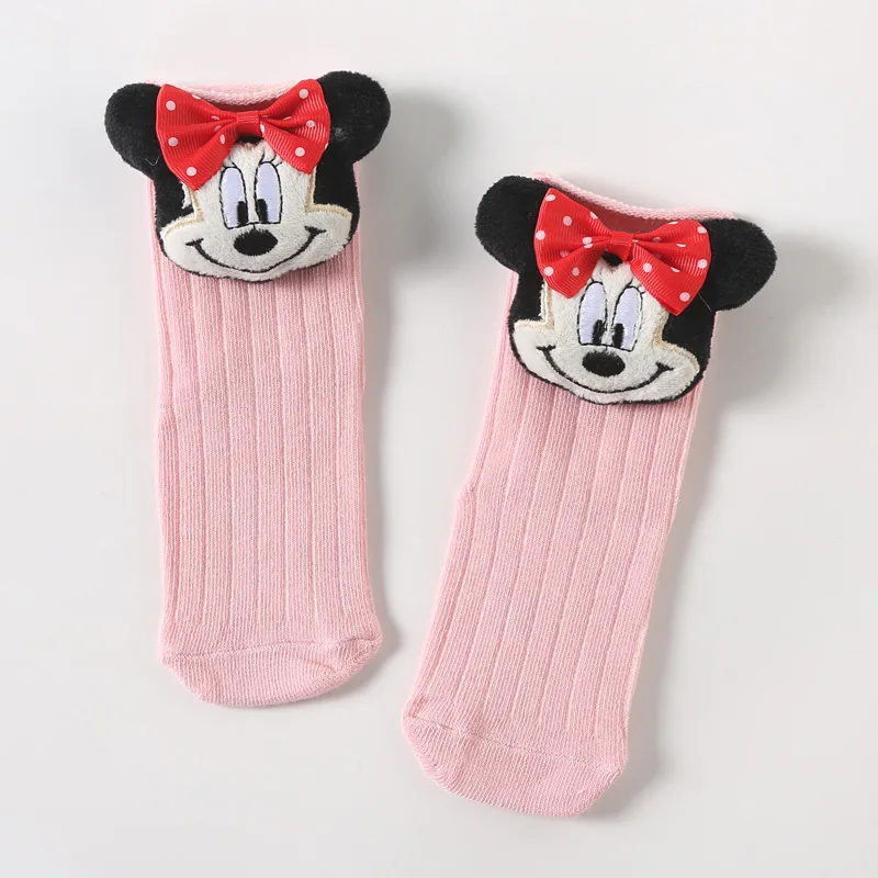 Disney Mickey Mouse Sock Applicable To 0-3 Years Old Baby Cute Winnie The Pooh Stocking Donald Duck Cotton Socks Gift