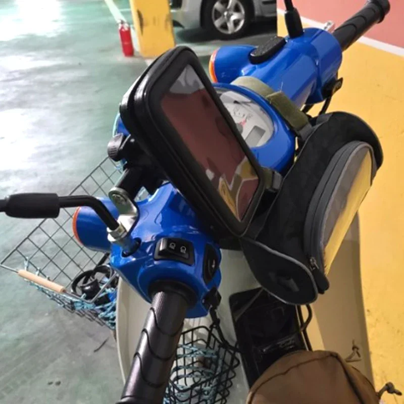 

Bicycle Phone Holder Universal Bike Motorcycle Handlebar Clip Stand Mount CellPhone Holder Water-proof Bag for iPhone 11 Pro Max