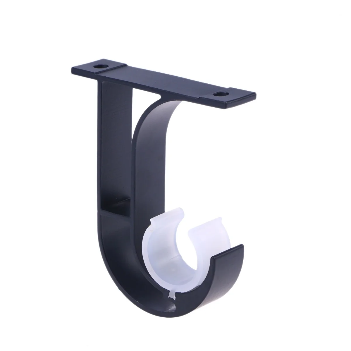 

2pcs Aluminum Alloy Curtain Rod Brackets Wall Mount Holders Thickened Anti-Slip Pad For Bedroom Living Room Ceiling Adjustable