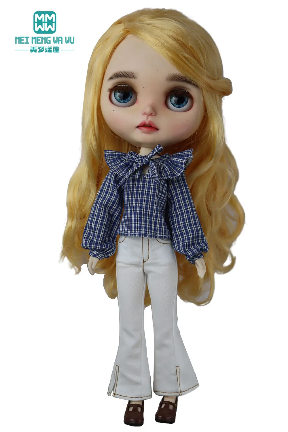 

28-30 см Blyth Azone OB22 OB24 Одежда для кукол Стильная рубашка с рюшами и воротником белого, черного, розового цвета