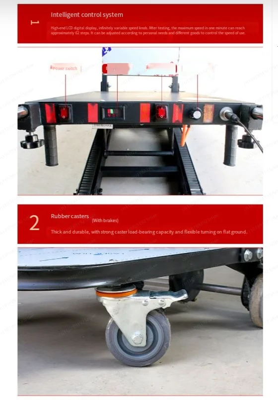 Jmz-Electric climbing machine construction site upstairs pulling goods hand push loader electric crawler truck