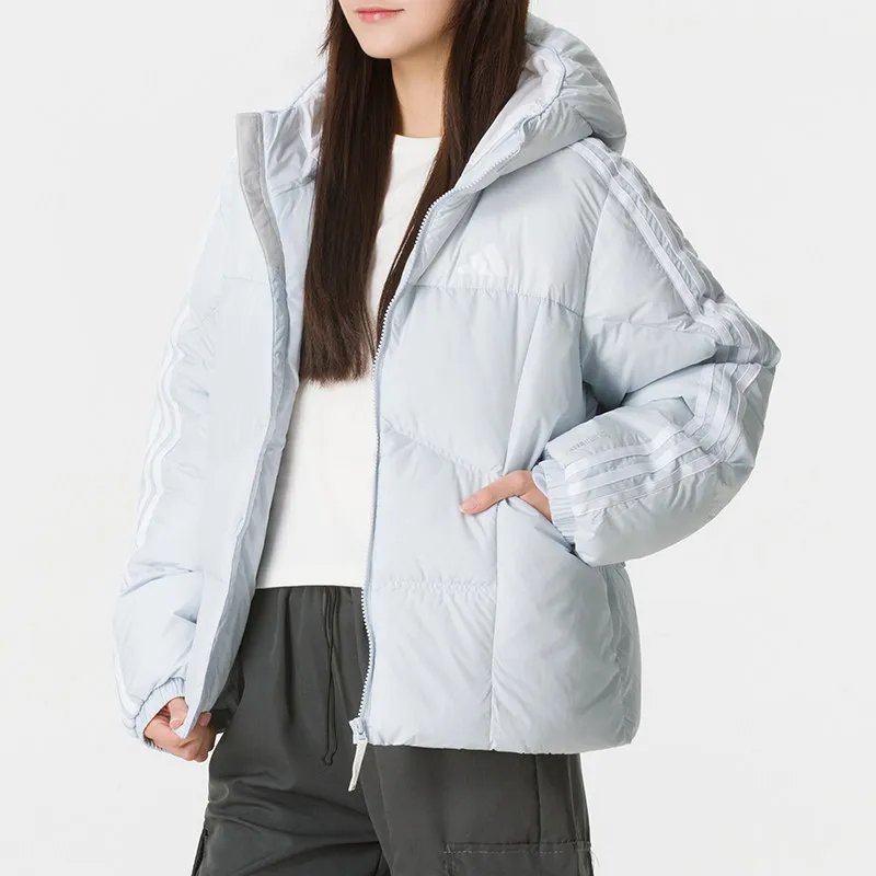 Adidas Down Jacket Women's Clothing 2026 Autumn and Winter New Thermal Sportswear Down Cotton Jacket KW4727