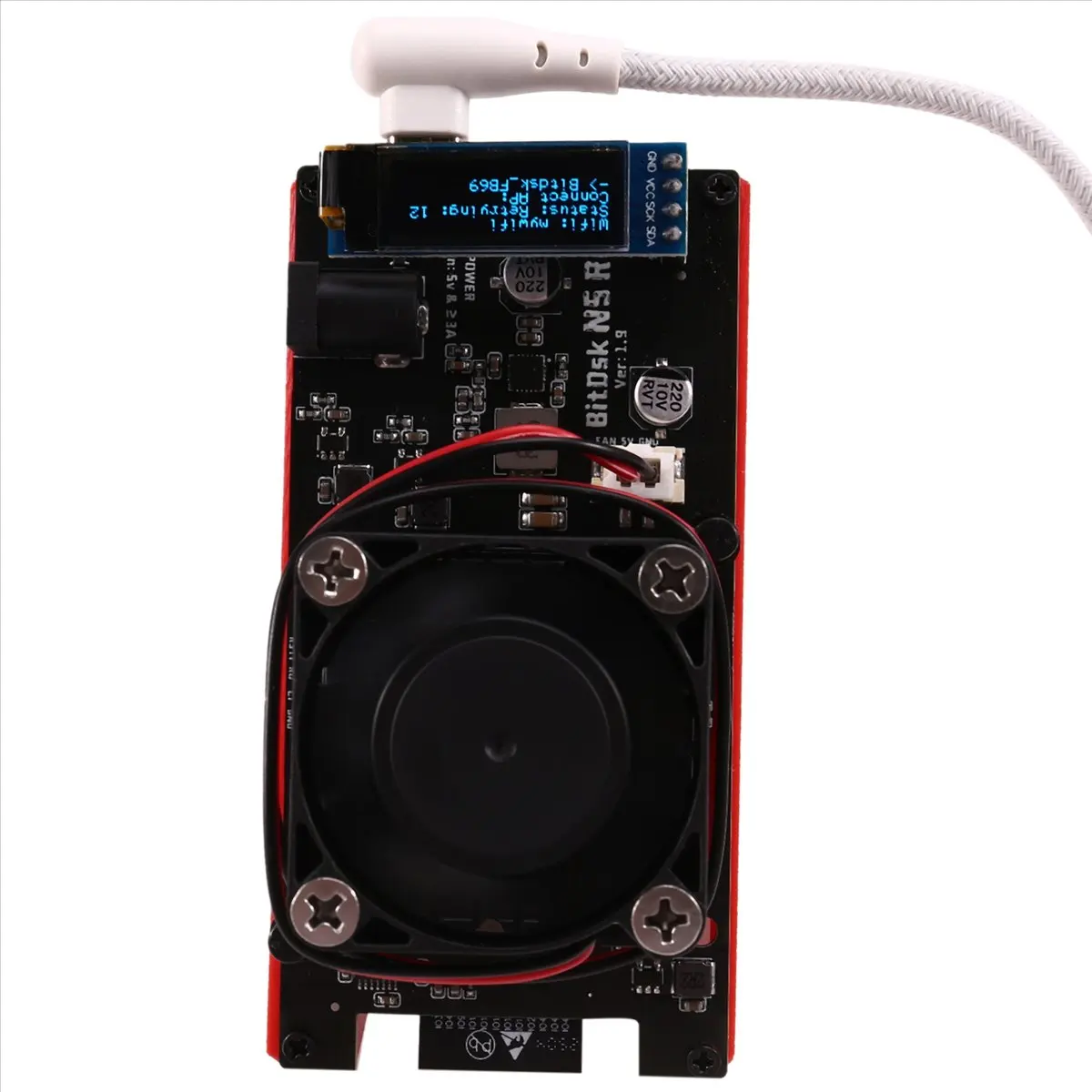 DT77 pour Bitaxe BM1397 Miner 200Gh/S Bitcoin BTC Solo Miner, mineur autonome BitDSK ASIC, mineur basse consommation, prise EU