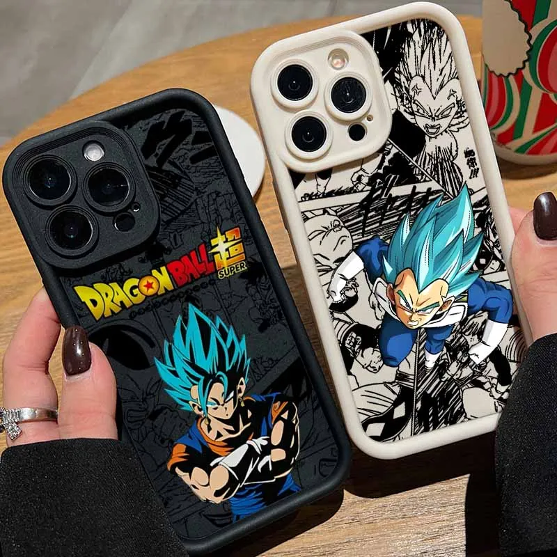 Cool Dragon Ball Anime Cover For Apple iPhone 17 17Air 16 16E 15 14 13 12 11 Mini Pro Max Funda Eyes Ladder Phone Case Shell