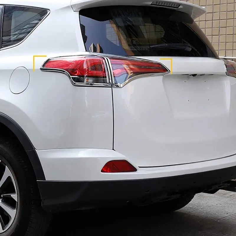

AW-ABS хромированные задние фонари, накладка, рамки для Toyota RAV4 RAV-4 XLE LE 2018 2017 2016, внешние аксессуары, 4 шт./компл.