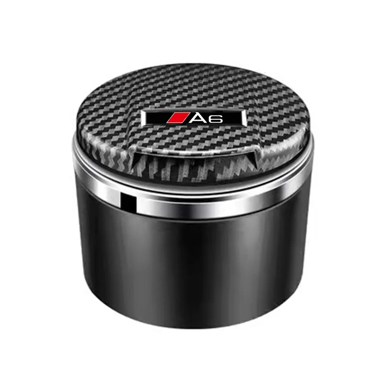 Car Ashtray Ashtray With Blue LED Cigar Ashtray For Audi A3 A4 A5 A6 A7 A8 Q3 Q5 Q7 Q8 ABT TTS Ash Tray Portable Ashtray