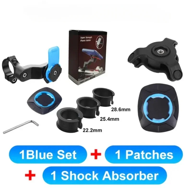 Motorcycle Bike Phone Holder Stand Nylon Shock Mounts Self Lock Support Handlebar Mirror Mount Bracket Bicycle Accessories