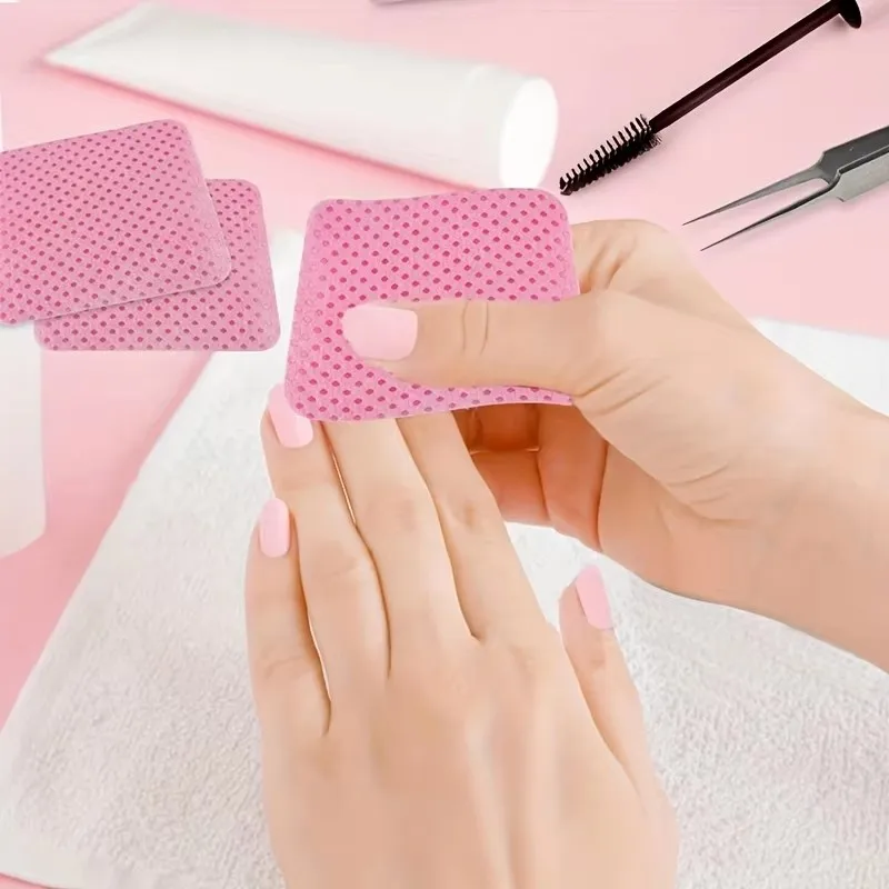 300 قطعة مناديل خالية من الوبر، مناديل، مزيل طلاء الأظافر، جل، مناديل أظافر، مانيكير، جل باديكير، وسادات قطنية، أدوات تنظيف فن الأظافر