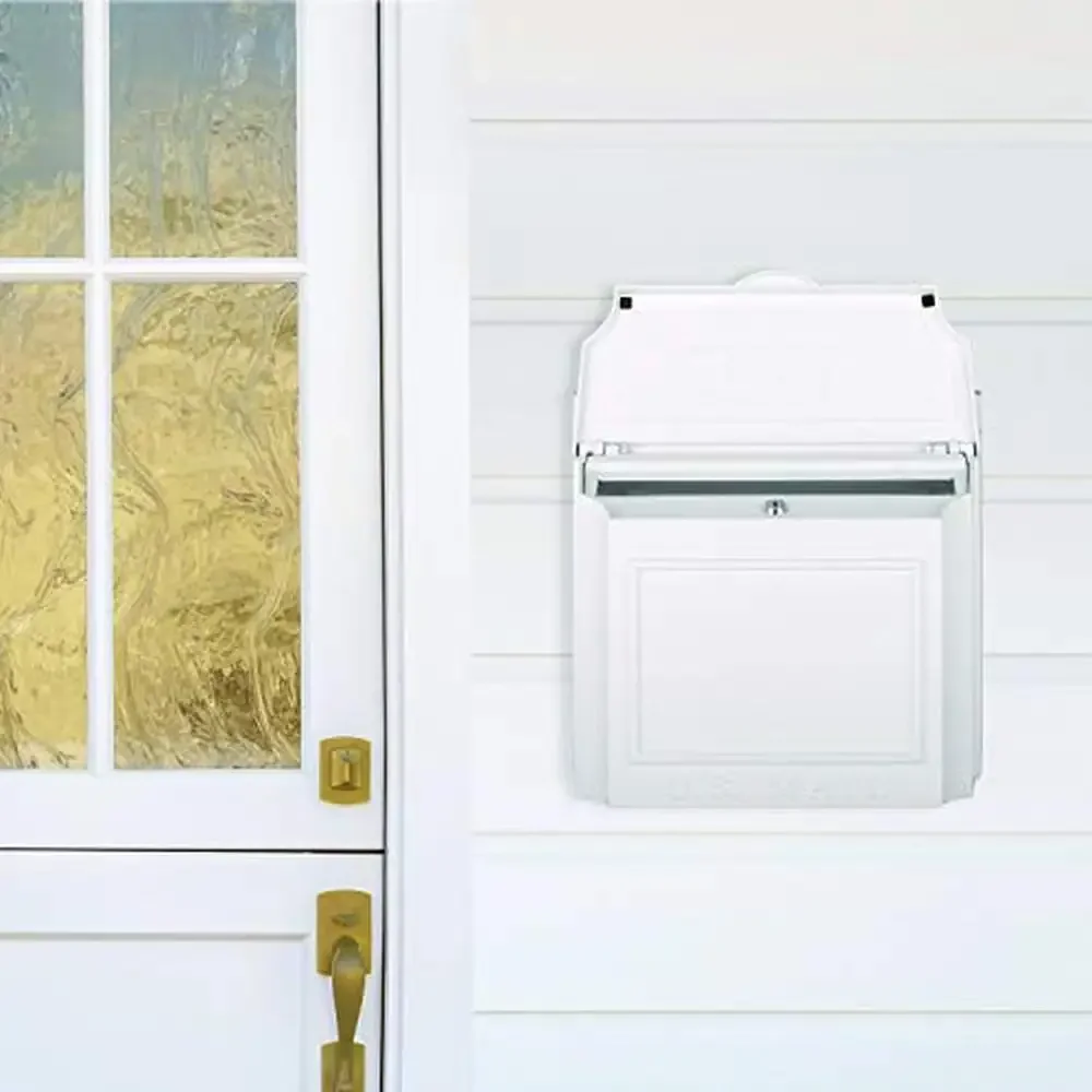 

Aluminum Wall Mount Mailbox with 1740 cu.in. Capacity Easy Assembly Durable Design