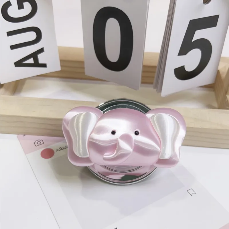2026 New Cute 3D Elephant Phone Grip Holder Stand Finish Telescopic Finger Kickstand for iPhone 18 17 16 15 14 Samsung Case