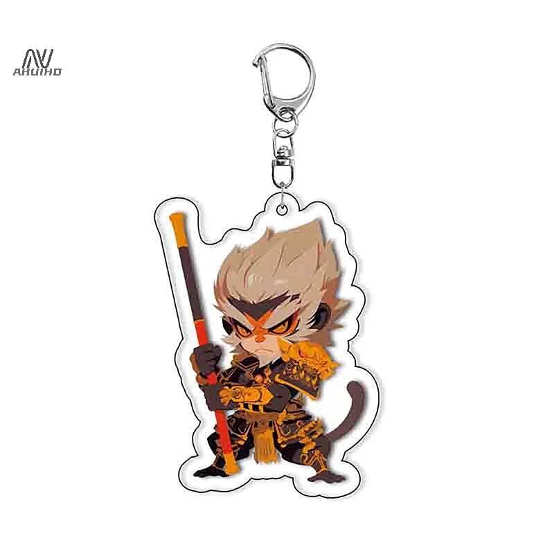 1PC Peripheral DIY Accessories Anime Black Myth Wukong Cartoons Games Cosplay Acrylic Pendant Keyring Xmas Gift Prop