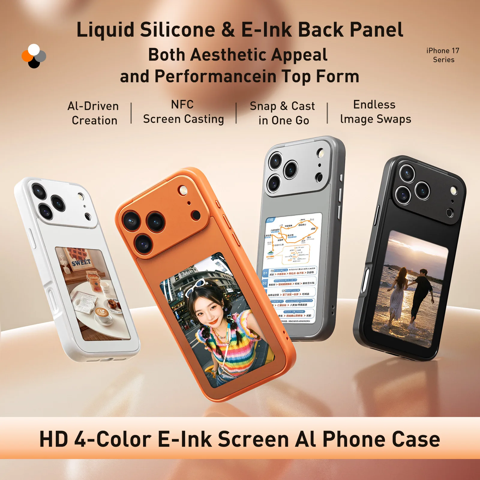 Phone Cases Diy - Smart E-Ink Screen Phone Case NFC
