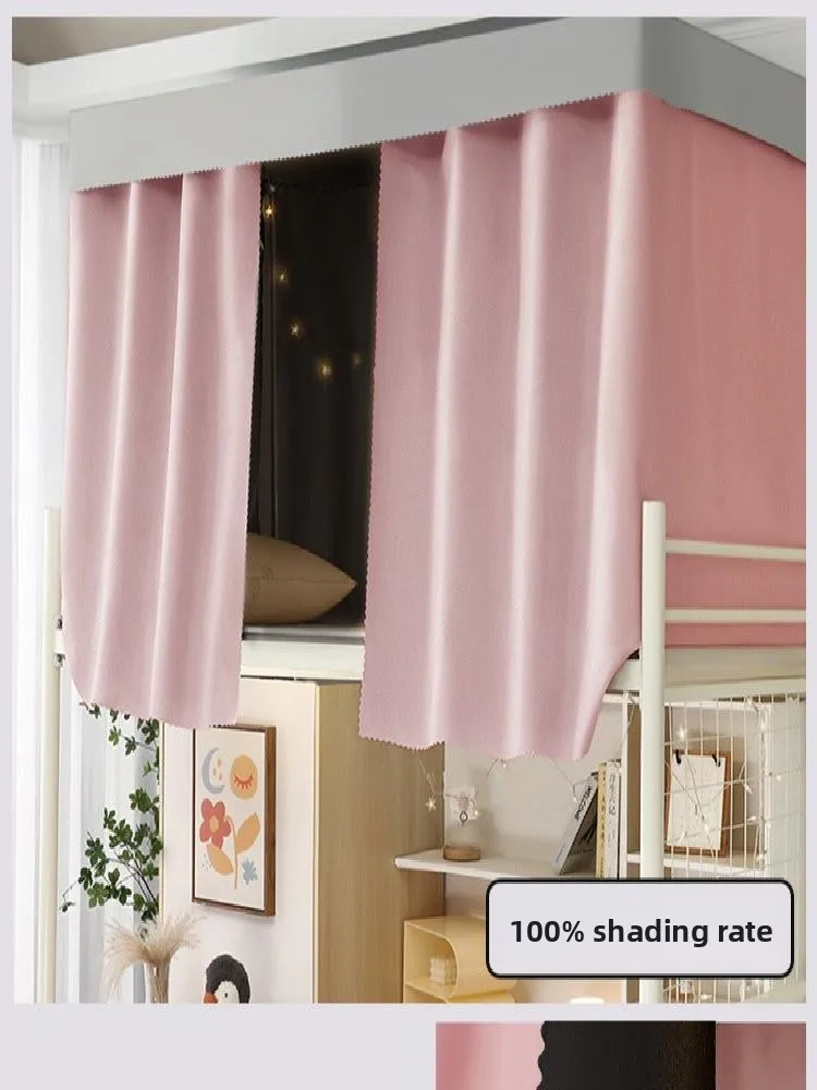 

Однотонная шторка для кровати в студенческом общежитии, для верхней койки, светонепроницаемая, из полиэфирного волокна, унисекс