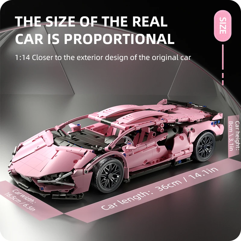 Technical Racing Sport Car Model Building Blocks Set Adults City Mechanical Speed Vehicle Supercar Brick Puzzle Toys Kids Gifts