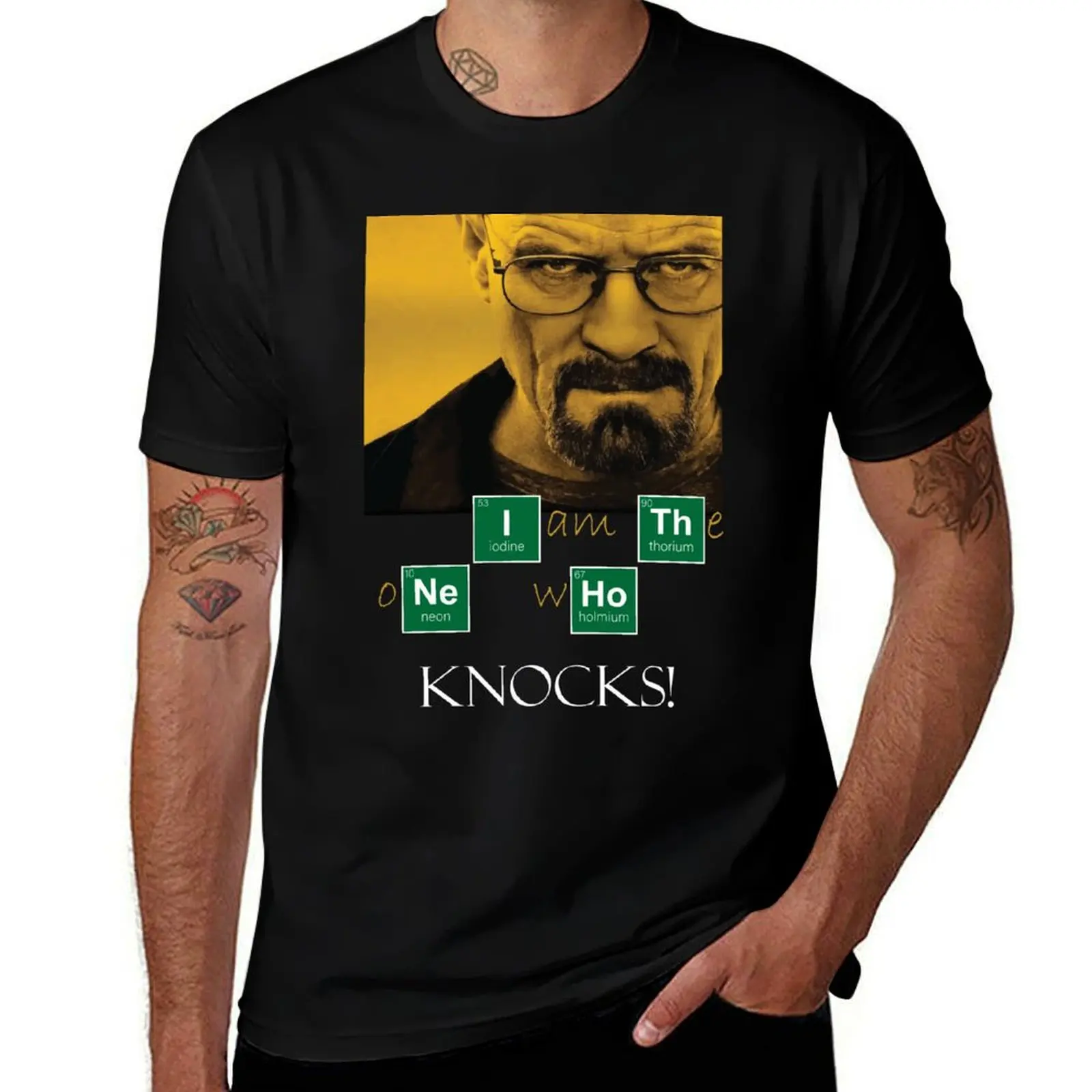 I am the one who knocks Breaking Bad T-Shirt Worker Basic Short Sleeve Tee T-Shirt