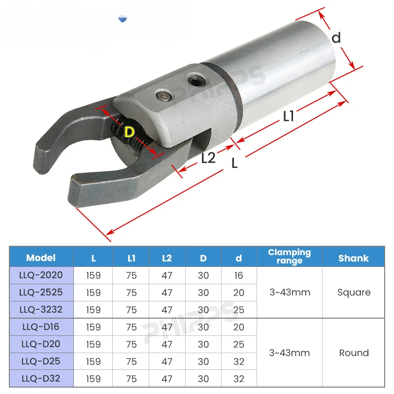 Square/Round shank machine tools claw pull clamp Feeder automatic bar puller