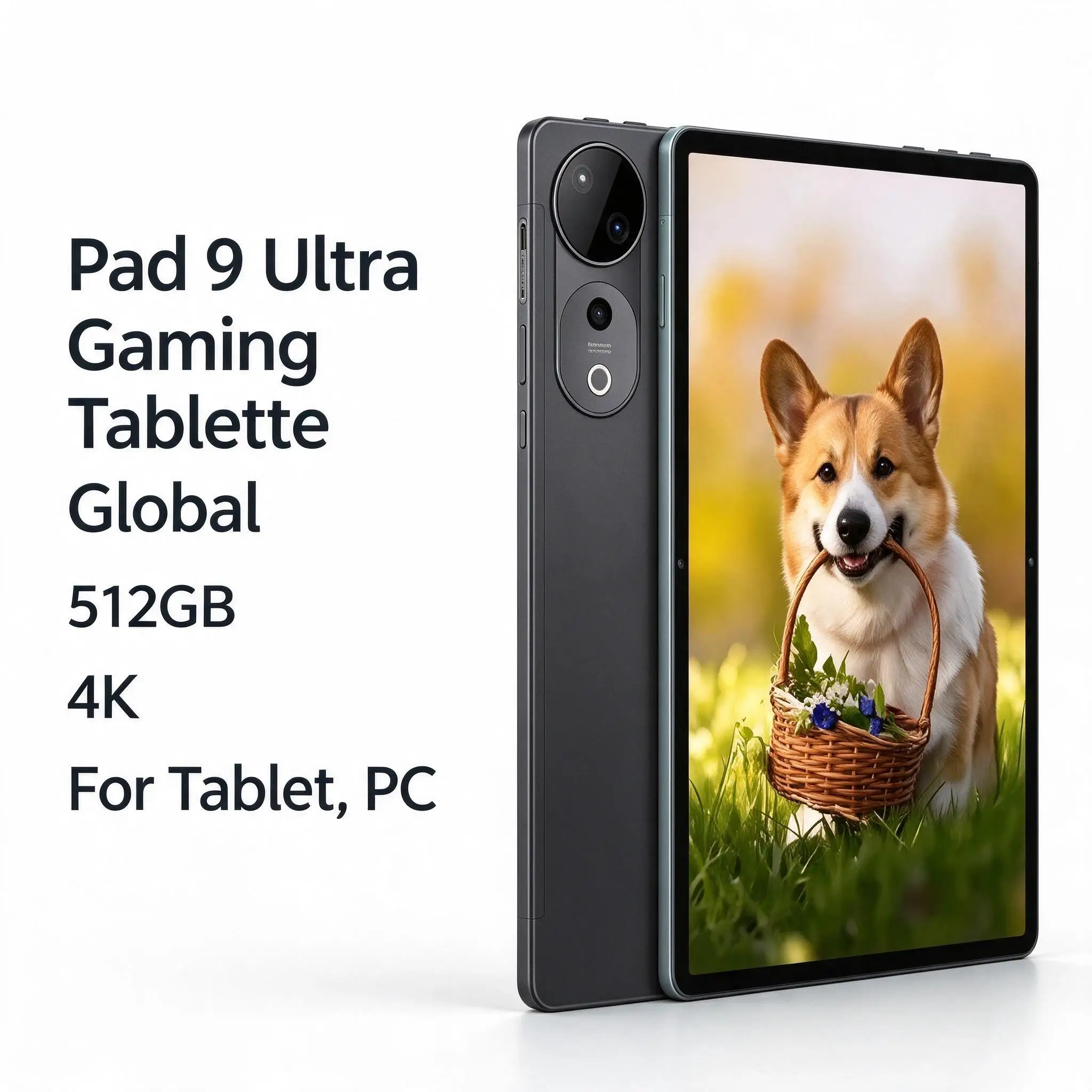 Pad 9 Ultra Gaming Tablet Android 15 512GB 8800mAh 5G Dual SIM Card WiFi Google GPS 4K HD Global for Adults and Kids Tablet PC