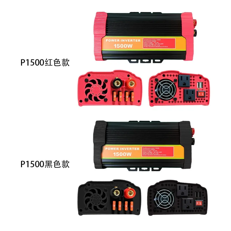 US Standard 2000w High Power Household Corrected Wave Inverter 12V To 110V Car Inverter High Power