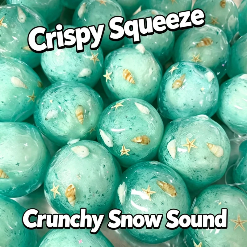 Crunchy Squishy Ball Crispy Cracking Wax Shatter Stress Ball ASMR Satisfying Pop Sound Anti Stress Relief Fidget Toys for Adults image 2